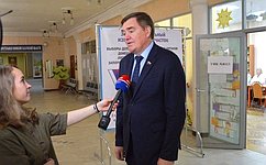 А. Савин в г. Калуге и в г. Обнинске посетил несколько избирательных участков, на которых смогут проголосовать жители новых регионов