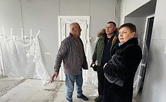 И. Кастюкевич посетил больницу в Верхнерогачикском районе, где капитально ремонтируют здание поликлиники