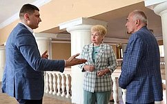 О. Бас посетила Луганский академический музыкально-драматический театр имени М. Голубовича