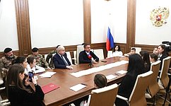 Сенаторы встретились в Совете Федерации с детьми участников специальной военной операции