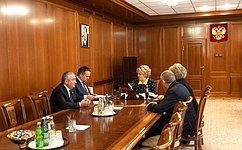Председатель Совета Федерации провела встречу с губернатором Новгородской области