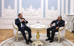 К. Косачев встретился с президентом Университета им. Джавахарлала Неру К. Сибалом