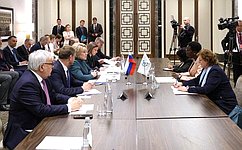 В. Матвиенко подчеркнула эффективную консолидирующую роль Т. Эксон на посту Председателя межпарламентского союза