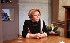 Federation Council Speaker Valentina Matvienko congratulated Sahiba Gafarova on her re-election as Speaker of the Milli Majlis of the Republic of Azerbaijan