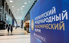 Сенаторы выступили на тематических сессиях Петербургского международного экономического форума