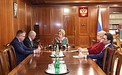 В. Матвиенко обсудила с руководством Липецкой области вопросы социально-экономического развития региона