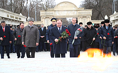 М. Барахоев в День защитника Отечества принял участие в памятном мероприятии в городе воинской славы Малгобеке