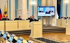 И. Мурог представил отчет о работе в Совете Федерации депутатам Рязанской областной Думы