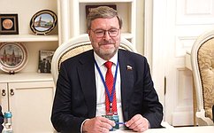 К. Косачев провел встречу с главой региональной делегации Международного Комитета Красного Креста в России и Беларуси