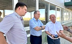 А. Башкин и Г. Орденов посетили российско-казахстанский автомобильный пограничный пункт пропуска Караузек