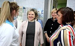 Е. Писарева посетила площадку регионального этапа чемпионата «Абилимпикс» для людей с ограниченными возможностями здоровья