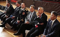 Б. Жамсуев и С. Жиряков посетили в Забайкалье чемпионат по вольной борьбе на призы памяти Героя Советского Союза Базара Ринчино