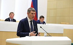 М. Решетников выступил на заседании СФ с докладом о прогнозе социально-экономического развития России на 2022 – 2024 годы
