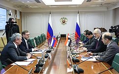 Заместитель Председателя СФ К. Косачев провел встречу с Послом Сирии в России Б. Джаафари
