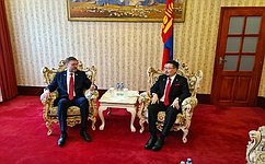A delegation of the Federation Council headed by Deputy Speaker K. Kosachev is paying an official visit to Mongolia