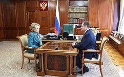 В. Матвиенко встретилась с избранным главой Республики Коми Р. Гольдштейном