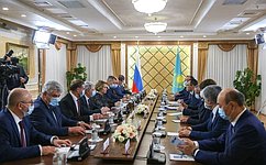 В. Матвиенко: Мы заинтересованы развивать многоплановое сотрудничество с Казахстаном, содействовать росту взаимного товарооборота