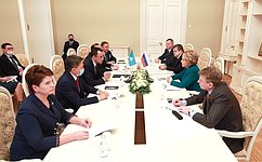 В. Матвиенко: Интенсивный диалог России и Казахстана дает хорошие результаты, в том числе в сфере экономики
