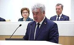 В. Бондарев представил информацию о работе в качестве полпреда Совета Федерации в Следственном комитете России в 2022 году