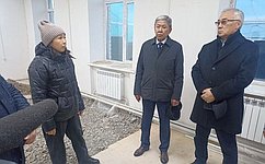 Б. Жамсуев проверил ход ремонтных работ в рамках национальных проектов