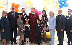 Л. Гумерова приняла участие в открытии полилингвальной школы в городе Учалы Республики Башкортостан