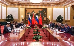 Двустороннее взаимодействие России и Китая становится все более весомым фактором мировой политики — В. Матвиенко