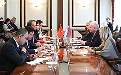 А. Денисов провел встречу с заместителем председателя Комитета по международным делам Национального собрания Вьетнама