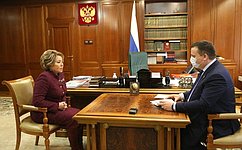 Председатель СФ обсудила с губернатором Новгородской области вопросы экономического развития региона