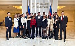 Г. Ягубов встретился со студентами юридического факультета МГУ в Совете Федерации