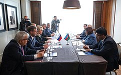 Federation Council Speaker Valentina Matvienko met with Speaker of the Milli Majlis of the Republic of Azerbaijan Sahiba Gafarova
