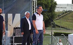 Н. Владимиров поздравил горожан с Днем города Чебоксары и приветствовал участников «Кубка Чемпионов»