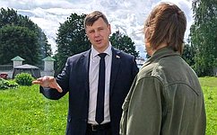 А. Малащенков окажет содействие в сохранении старинного здания на территории усадьбы А.С. Грибоедова