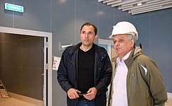 А. Хапочкин проверил ход строительства аэропорта в Южно-Сахалинске