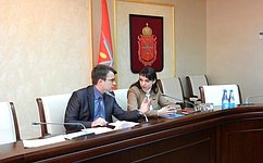 Ю. Вепринцева обсудила вопросы патриотического воспитания допризывной подготовки молодых туляков