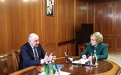 Председатель СФ обсудила с главой Карачаево-Черкесской Республики социально-экономическое развитие региона