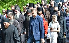 А. Савин принял участие в торжествах в Оптиной пустыни