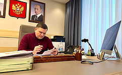 С. Перминов принял участие в аппаратном совещании Ленинградской области