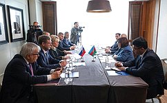 Председатель СФ В. Матвиенко провела встречу с Председателем Милли Меджлиса Азербайджанской Республики С. Гафаровой