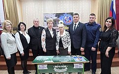 О. Бас приняла участие в мероприятии в ЛНР, посвященном итогам Года защитника Отечества и 80-летию Победы в Великой Отечественной войне