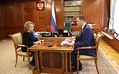В. Матвиенко обсудила с губернатором М. Дегтяревым социально-экономическое развитие Хабаровского края