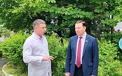 А. Ролик посетил реконструируемый корпус реабилитационного центра для участников СВО во Владивостоке