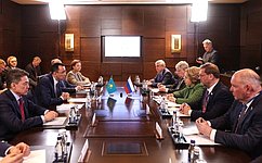 В. Матвиенко провела встречу с Председателем Сената Парламента Республики Казахстан М. Ашимбаевым