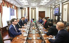 Deputy Speaker of the Federation Council Konstantin Kosachev meets with Foreign Minister of Bangladesh Khalilur Rahman