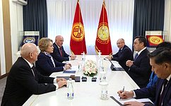 В Бишкеке состоялась встреча Председателя Совета Федерации В. Матвиенко с Президентом Киргизской Республики С. Жапаровым