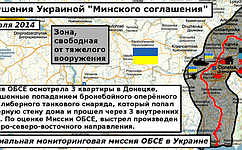 Карта последних нарушений «Минского соглашения» от Фонда исследований проблем демократии на основе отчетов ОБСЕ (26 июля)