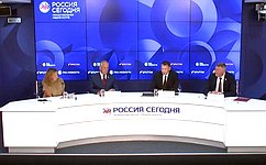 Пресс-конференция в пресс-центре МИА «Россия сегодня» Комитета СФ по аграрно-продовольственной политике и природопользованию по итогам работы комитета в период весенней сессии