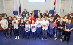Д. Перминов и И. Евстифеев приняли участие в десятой юбилейной церемонии награждения детей-героев Омской области