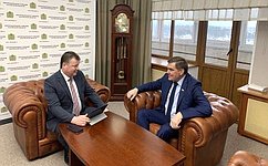 А. Савин: Провел встречу с заместителем губернатора Калужской области Константином Горобцовым