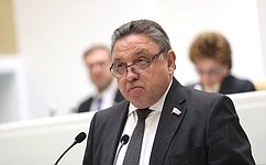 В. Тимченко представил отчет Комитета СФ по Регламенту и организации парламентской деятельности о работе за 2022 год