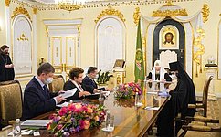 Патриарх Кирилл поддержал инициативы развития малых территорий и Русской Арктики в рамках программы, курируемой сенатором РФ Любовью Глебовой
